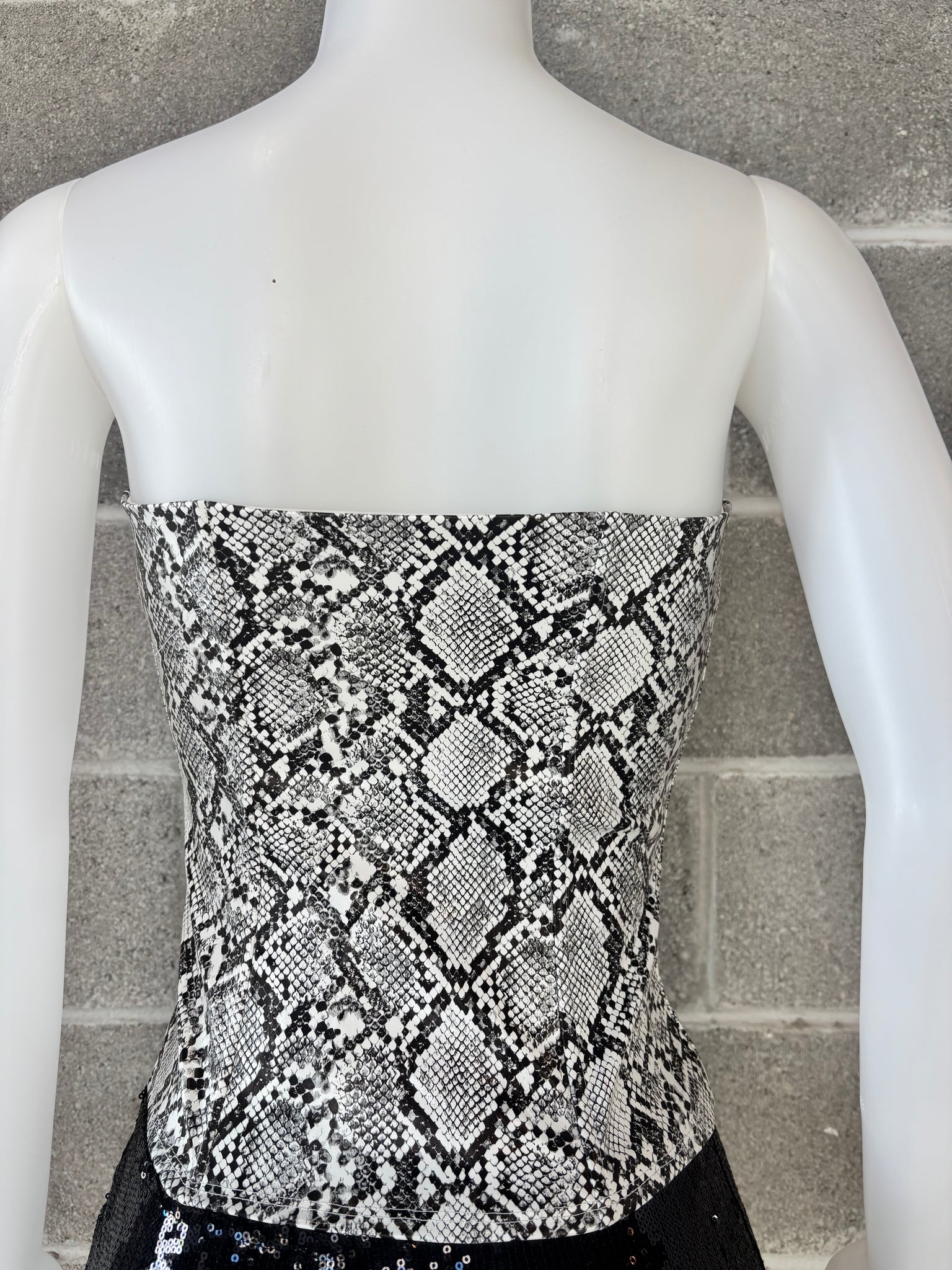 Snake Print Corset Top