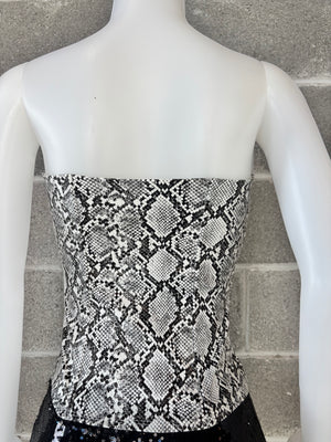 Snake Print Corset Top