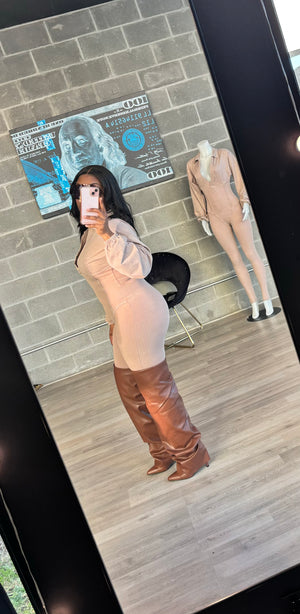 Draped Sleeve Jumpsuit