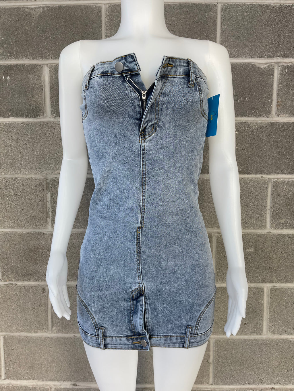 Jean Tube Dress
