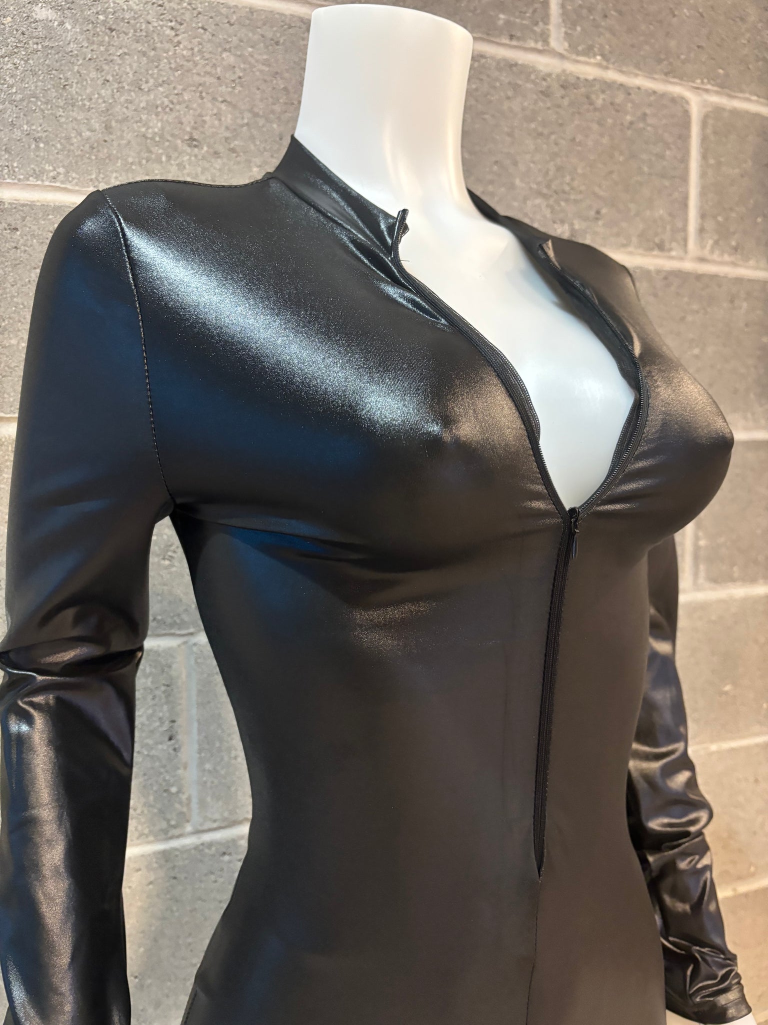 Pu Leather Romper