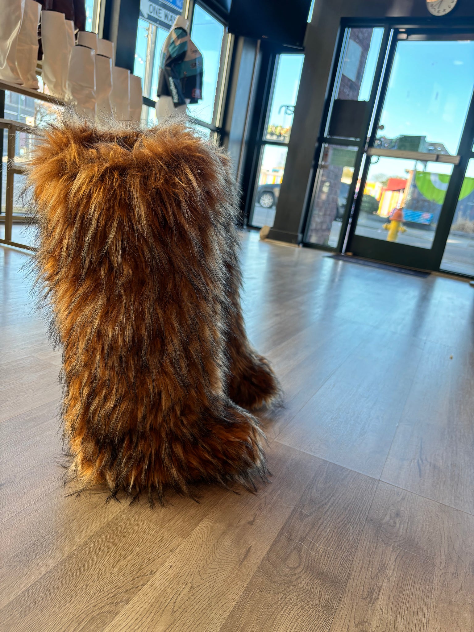Tall Faux Fur Boots