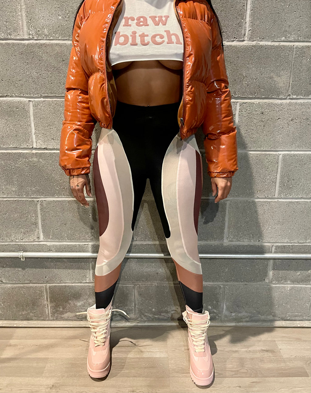 Raw Bitch Cropped T-Shirt